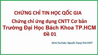 Cấu Trúc Đề Thi Ứng Dụng Cntt Cơ Bản